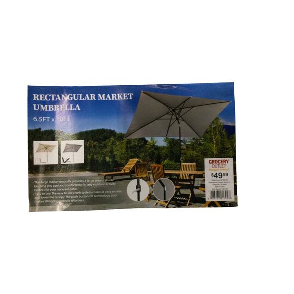 abba patio 9 by 12 feet rectangular offset cantilever umbrella Abba Patio 9 by 12-Feet Rectangular Offset Cantilever Umbrella Dual Wind  Vent Patio Hanging Umbrella with Cross Base, Beige - Outdoor Garden Umbrella,  Patio Umbrella