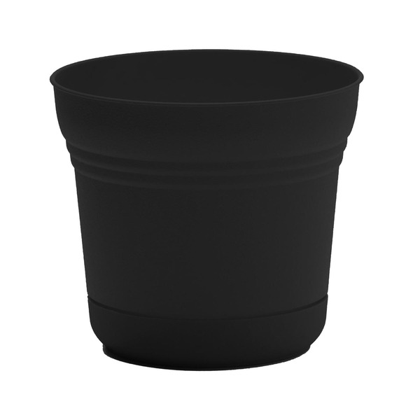 Bloem Planter, Saturn Black, 7 Inches