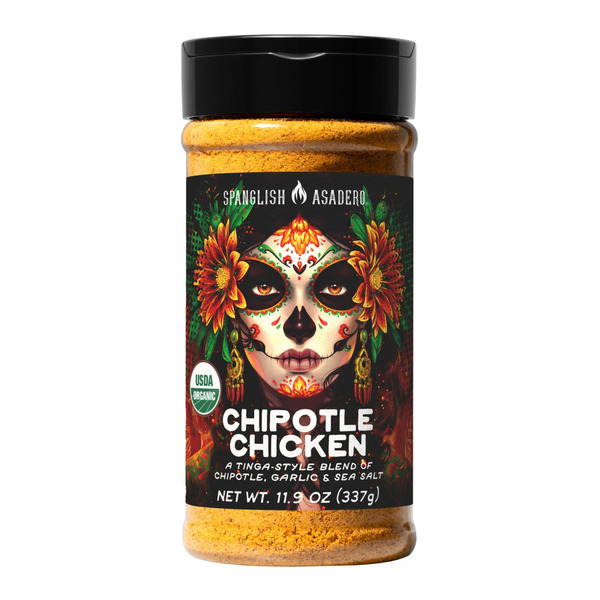 Spanglish Asadero Organic Chipotle Chicken Seasoning, 11.9 oz