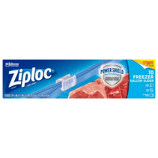 Ziploc Slider Stand & Fill Freezer Bags (1 gal) Instacart