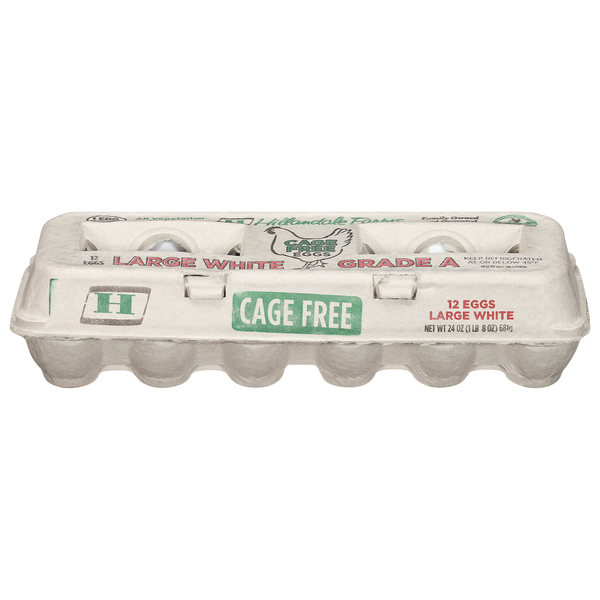 Hillandale Farms White Cage Free Large Eggs Same-Day Delivery