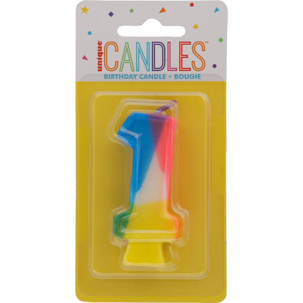 Unique Birthday Candle, Number 1