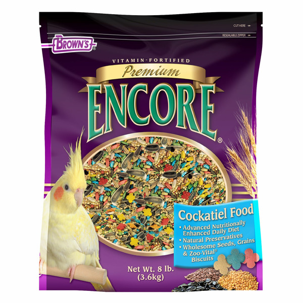 Brown's Encore Premium Cockatiel Lovebird & Small Conure Food