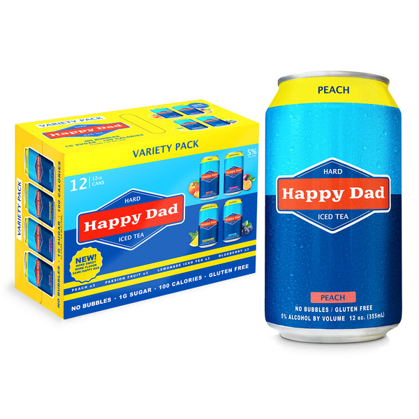 Happy Dad Hard Tea Sweeter Variety Tea Same-Day Delivery | Binny's