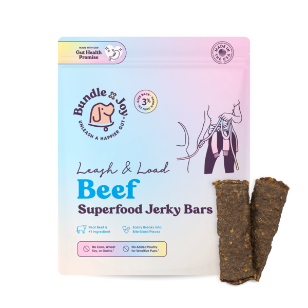 Bundle x Joy Leash & Load, Beef, Superfood Jerky Bars Same-Day