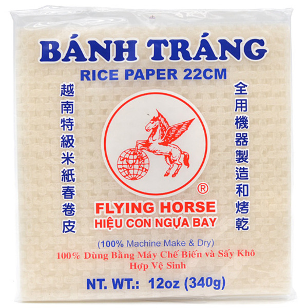 Flying Hourse 22 cm Square Rice Paper