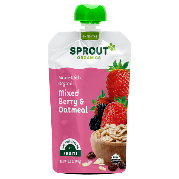 Sprout Organics Mixed Berry Oatmeal, 6+ Months Same-Day Delivery