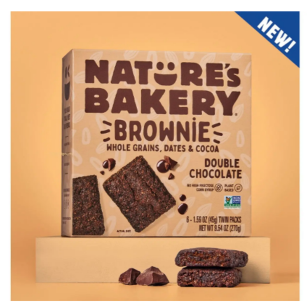Nature's Bakery - Double Chocolate Brownie - 1.59oz/12ct