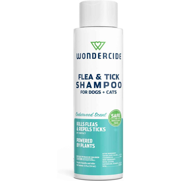 Wondercide Natural Flea & Tick Shampoo for Dogs & Cats - Cedarwood Scent