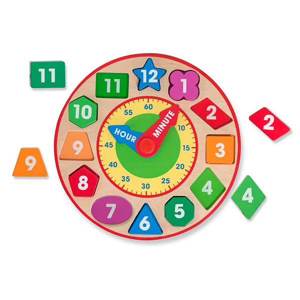 Melissa & Doug Shape Sorting Clock, Classic Toy, Ages 3+