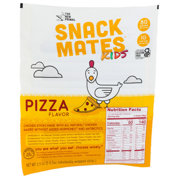 The New Primal Pizza Flavor Snack Mate Kids Chicken Sticks Same