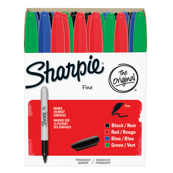 Sharpie 1921559 Assorted Colors Fine Tip Permanent Marker