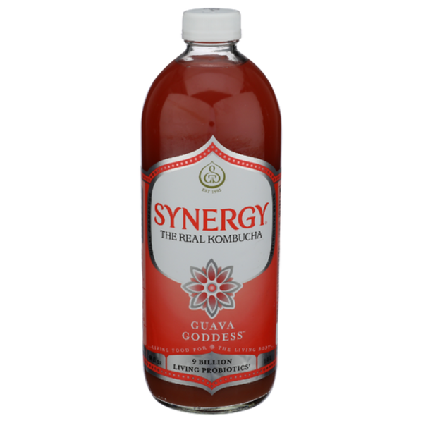 Gt's Living Foods Synergy Guava Goddess Kombucha