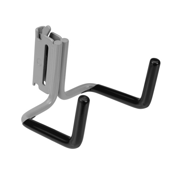 CargoSmart Premium Coated Dual Arm Tool Hook For E-track and X-track- 1 Pack