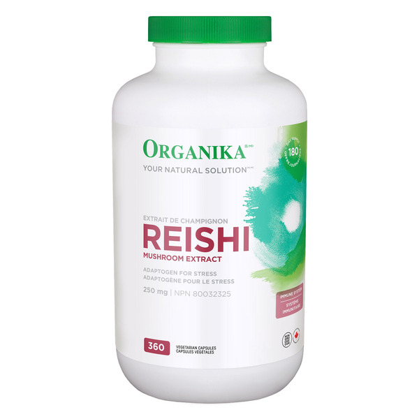 Organika FAV Reishi Mushroom Extract, 250 mg x 360 Capsules