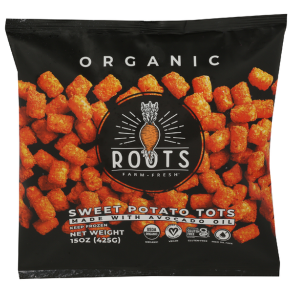 Roots Farm Fresh Organic Sweet Potato Tots Made With Avocado Oil