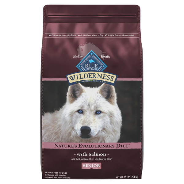 Blue Buffalo Food for Dogs, Natural, with Salmon, Nature's Evolutionary Diet, Senior