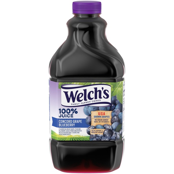 Welch's Concord Grape Blueberry 100 Juice (64 fl oz) Instacart