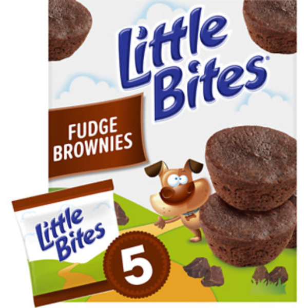 Entenmann's Little Bites, 5 ct, Fudge, Brownies, Made with Real Chocolate, Muffins, 9 oz