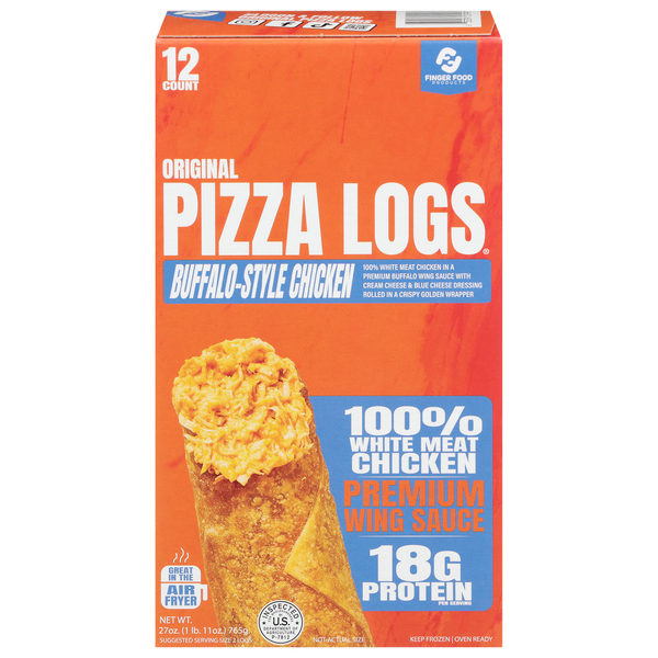Finger Food Products Original Buffalo-Style Chicken Pizza Logs