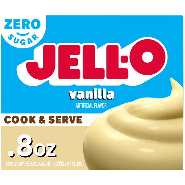 Jell-O Zero Sugar Vanilla Flavor Cook & Serve Pudding & Pie