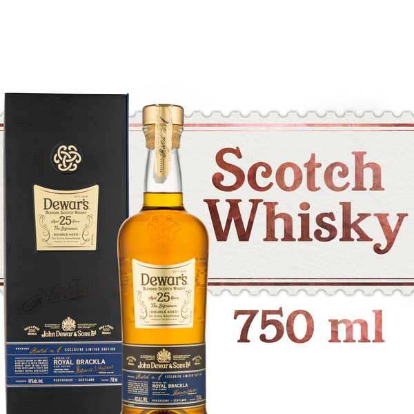 Dewar's Signature Double Aged Blended Scotch Whisky Same-Day