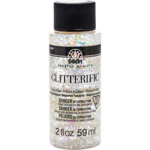Michaels Plaid Folk Art Glitterific Glitter Finish Hologram Acrylic