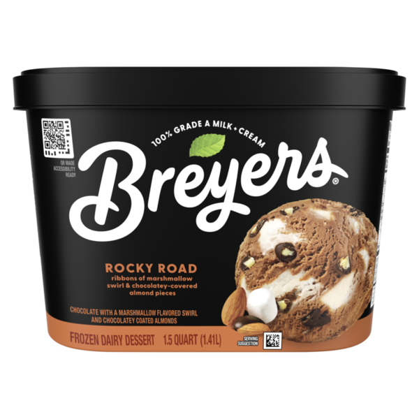 Breyers Frozen Dairy Dessert Rocky Road