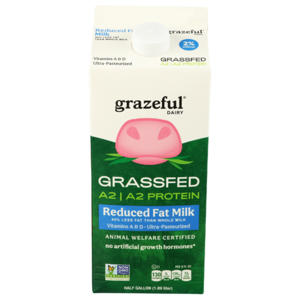 Grazeful Dairy Reduced Fat Grassfed A2/A2 Milk