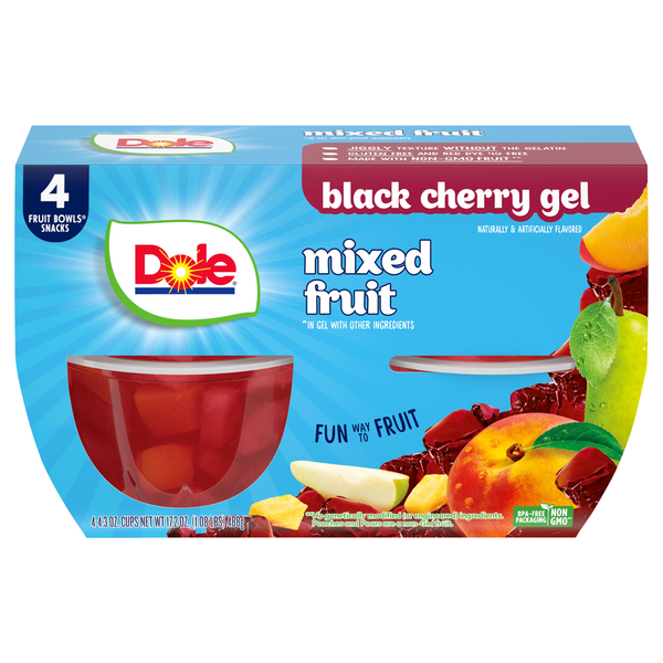 Dole Mixed Fruit, in Gel, Black Cherry Same-Day Delivery or Pickup