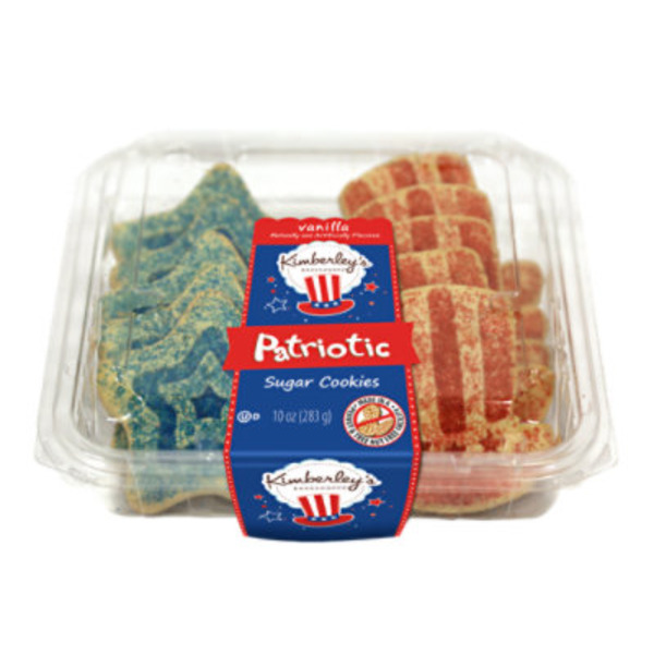 Kimberley's Bake Shoppe Vanilla Patriotic Sugar Cookies