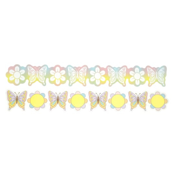 B2C Class Rules! Butterfly Paper Borders, 2.5 x 18 in