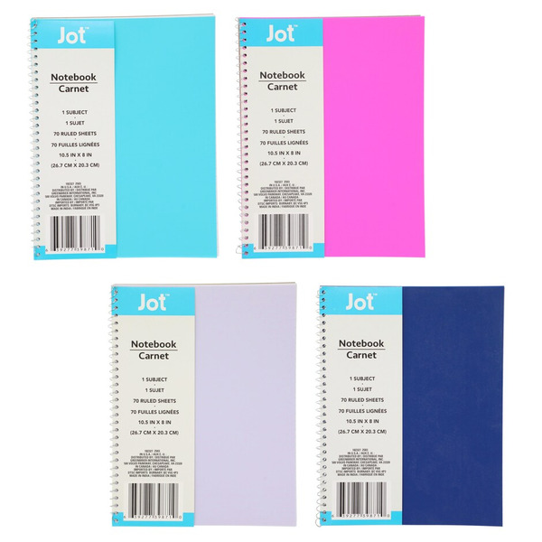 Same Notebook Jot Wide-Ruled Spiral Notebook, 70 Page Same-Day Delivery | Dollar Tree