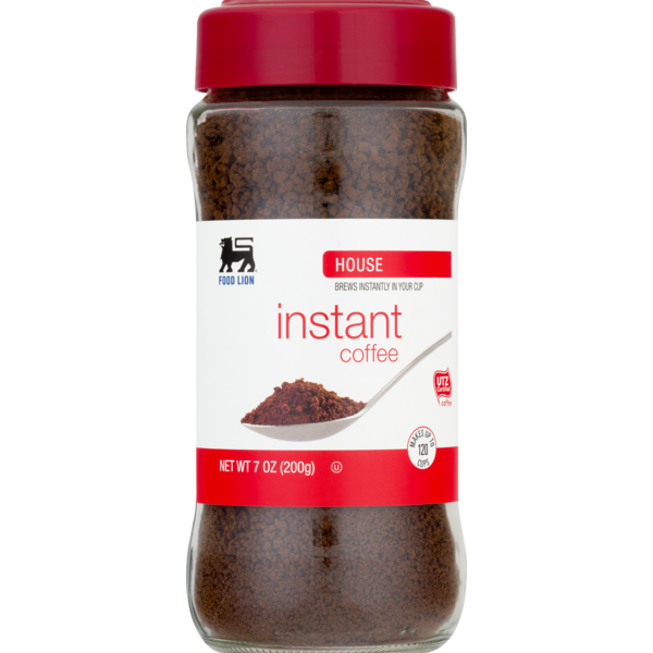 Food Lion Coffee, Instant, House, Jar (7 oz) Instacart