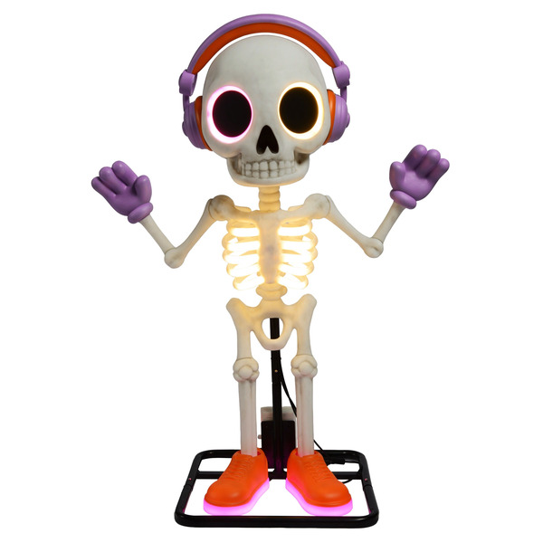 Haunted Living 3-ft Lighted Party Skeleton Motion Activated Animatronic