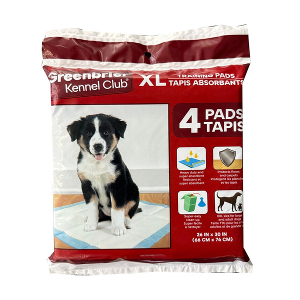 Dollar Tree Greenbrier Kennel Club Tapis Absorbant Training Pads