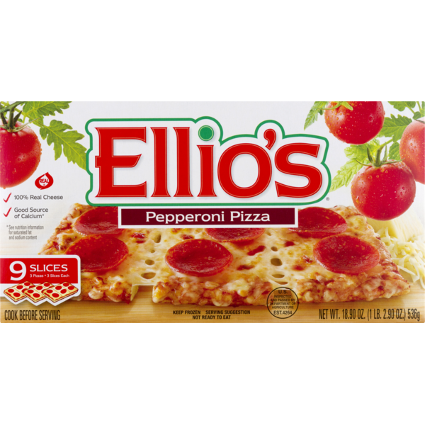 Ellio's Pizza Pepperoni - 9 CT (18.9 oz) - Instacart