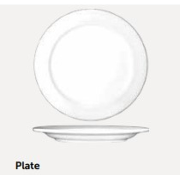 Tableware - 9" Classic Dover Plate, White, 1 Dz
