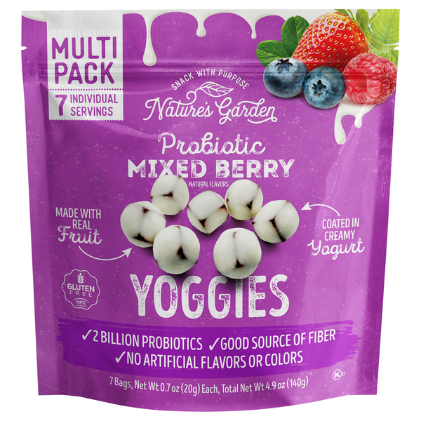 Nature's Garden Mixed Berry Probiotic Yoggies Same-Day Delivery or