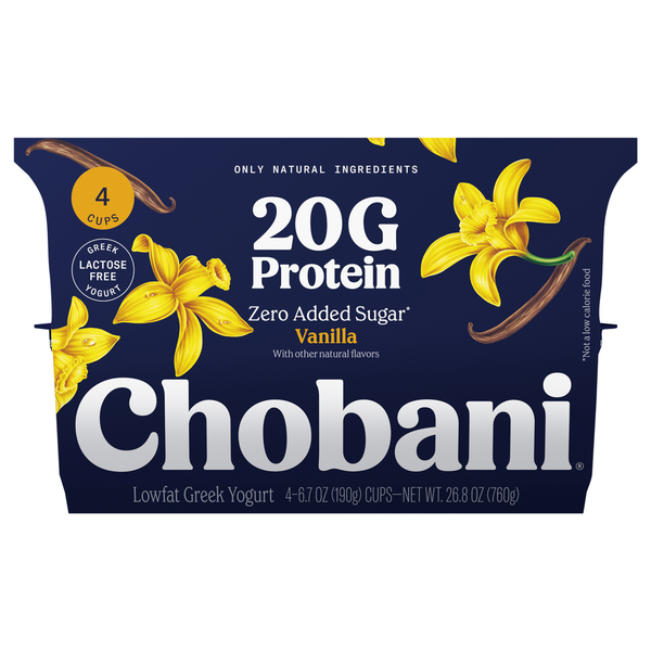 Chobani Lowfat Vanilla Greek Yogurt