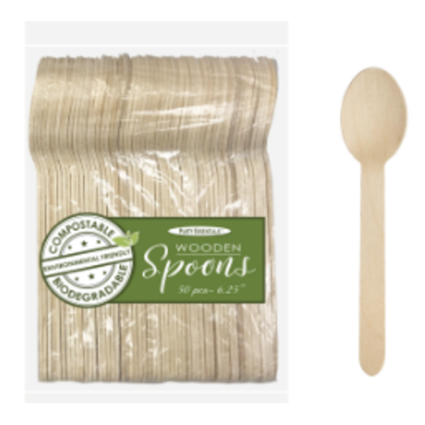 Wooden Spoons 6.25''