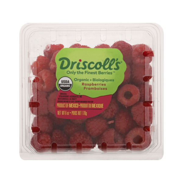 Fresh Kampo Organic Raspberries