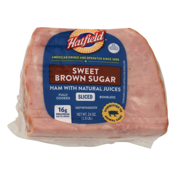みハム Hatfield Sliced Boneless Sweet Brown Sugar Ham with Natural Juices