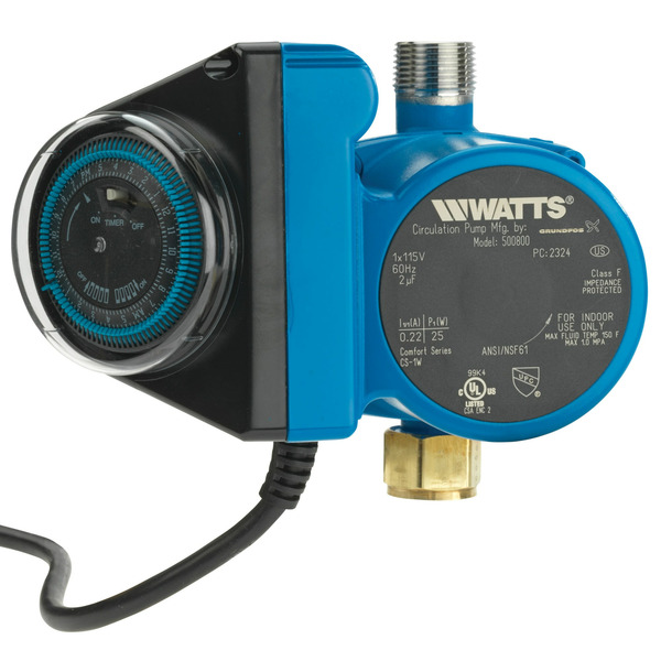 Watts HWRS Steel Recirculating pump Universal Water Heater