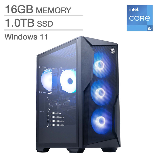 MSI Codex R2 Intel Core i5-13400F 16GB RAM 1TB SSD 8GB NVIDIA GeForce RTX 4060 Gaming Desktop