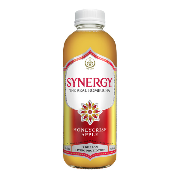 リカりんKOMBUCHA生サプリメント Synergy The Real Kombucha, Honeycrisp Apple Same-Day Delivery