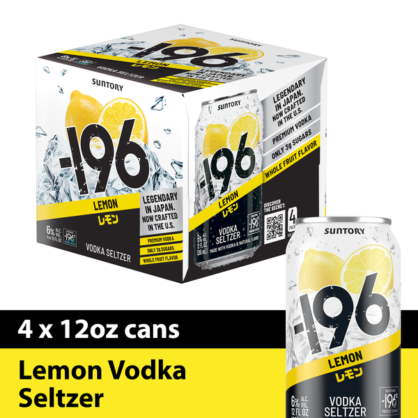 196 Lemon Vodka Seltzer Same-Day Delivery | Binny's Beverage Depot