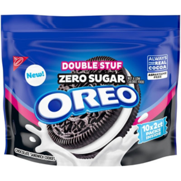 Oreo Zero Sugar Double Stuf Chocolate Sandwich Cookies