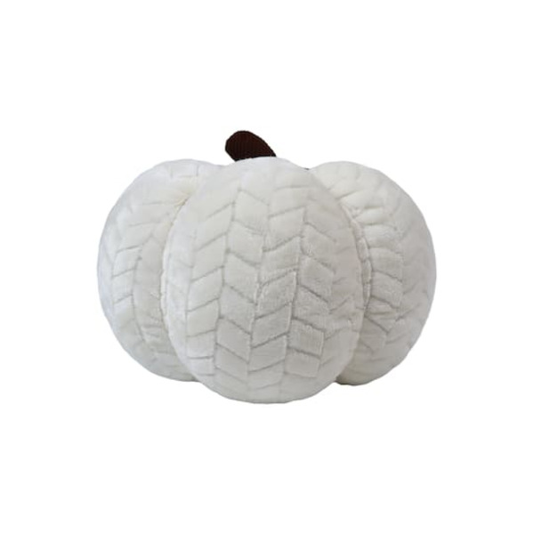 Ashland Pumpkin Pillow, L - White