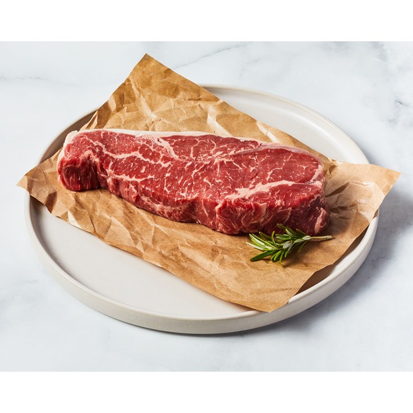 Boneless Prime Beef Top Loin New York Strip Roast (per lb) Instacart